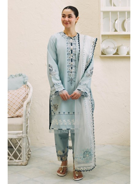Coco by Zara Shahjahan Unstitched Embroidered Lawn 3 Piece Suit CZS26UL AVIONA-3B - Summer Collection