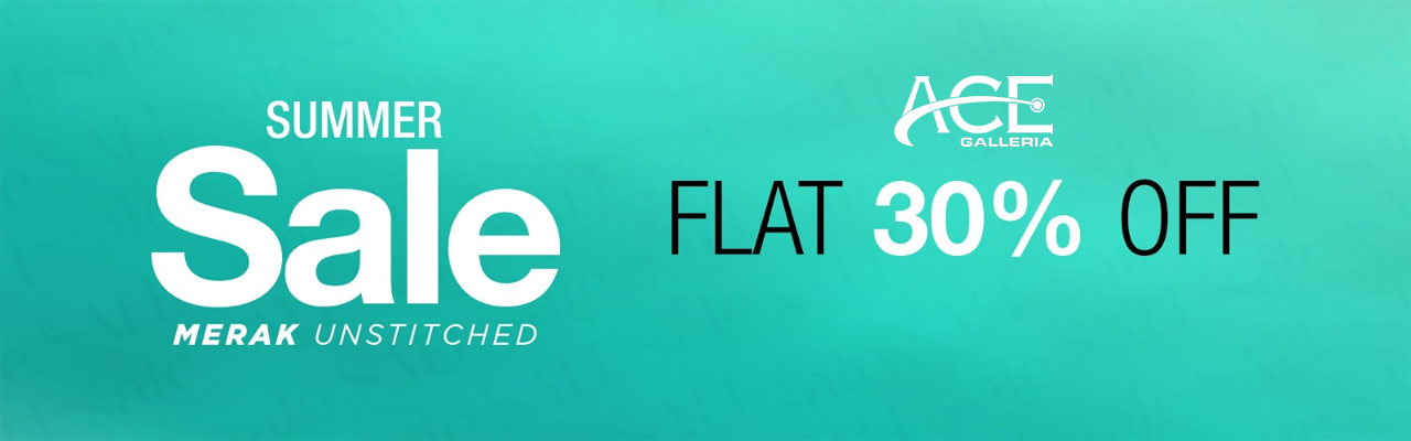 FLAT 30% OFF Merak Unstitched Collection By Ace Galleria