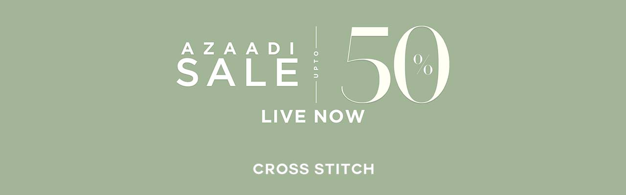 Cross Stitch Azaadi Sale UPTO 50% OFF